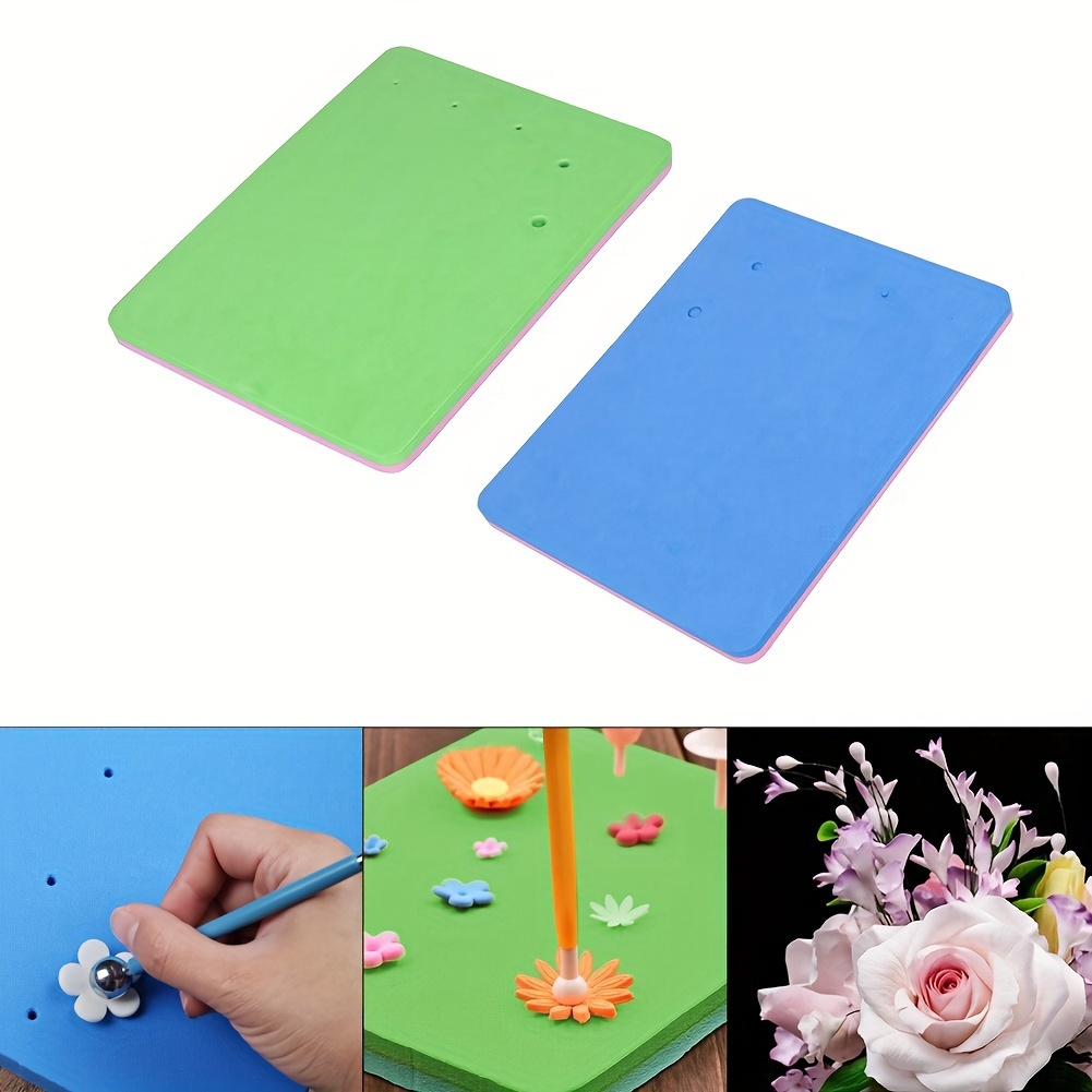

Premium Fondant Modeling Mat - 5-hole Square Foam Pad For Cake Decorating, Durable & Reusable, Food-safe Ps Material