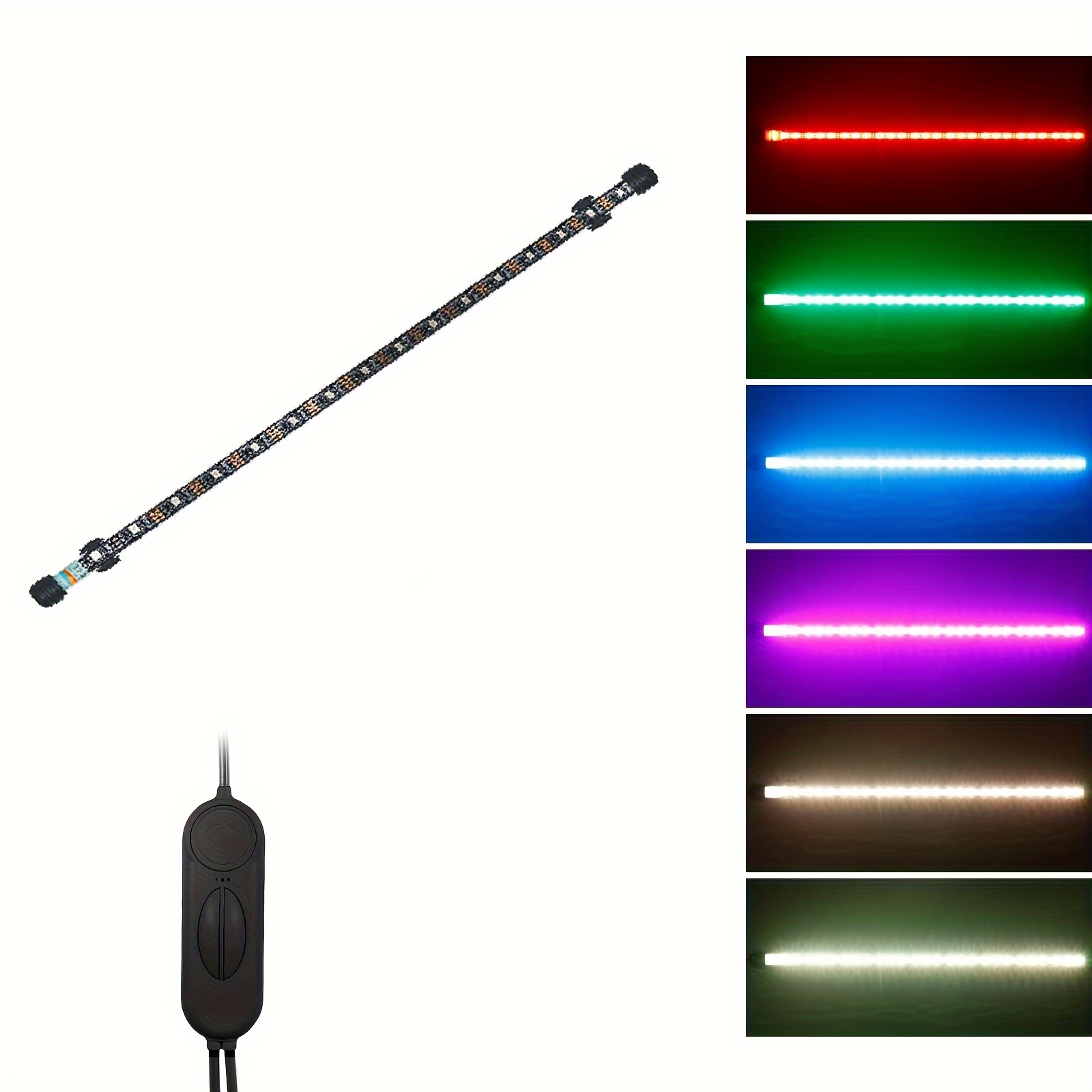 

1pc 5v Usb Color Changing Aquarium Light, Rgb With 16 Brightness Control Modes, Adjustable Color Brightness For Fish Tank