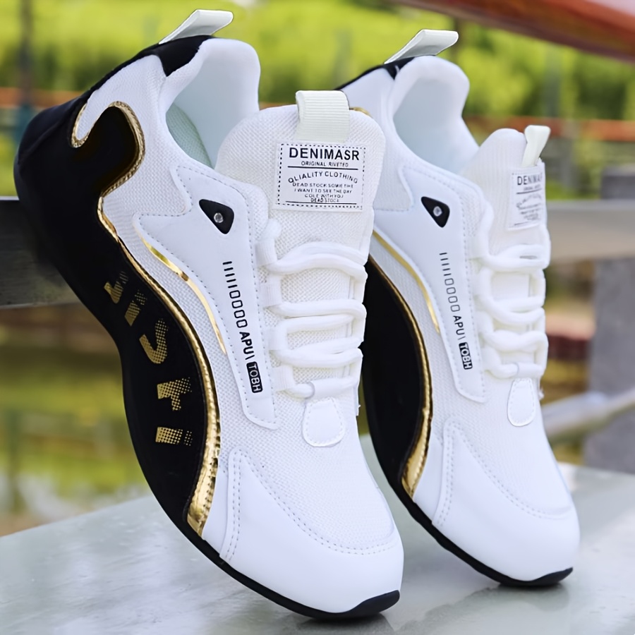 TEMU Men's Mesh Extra-wide Fit Running Shoes, Lace-up, Suitable For Outdoor Sports, Commuting, And Comfortable Wear, Large Size, Lightweight Design,