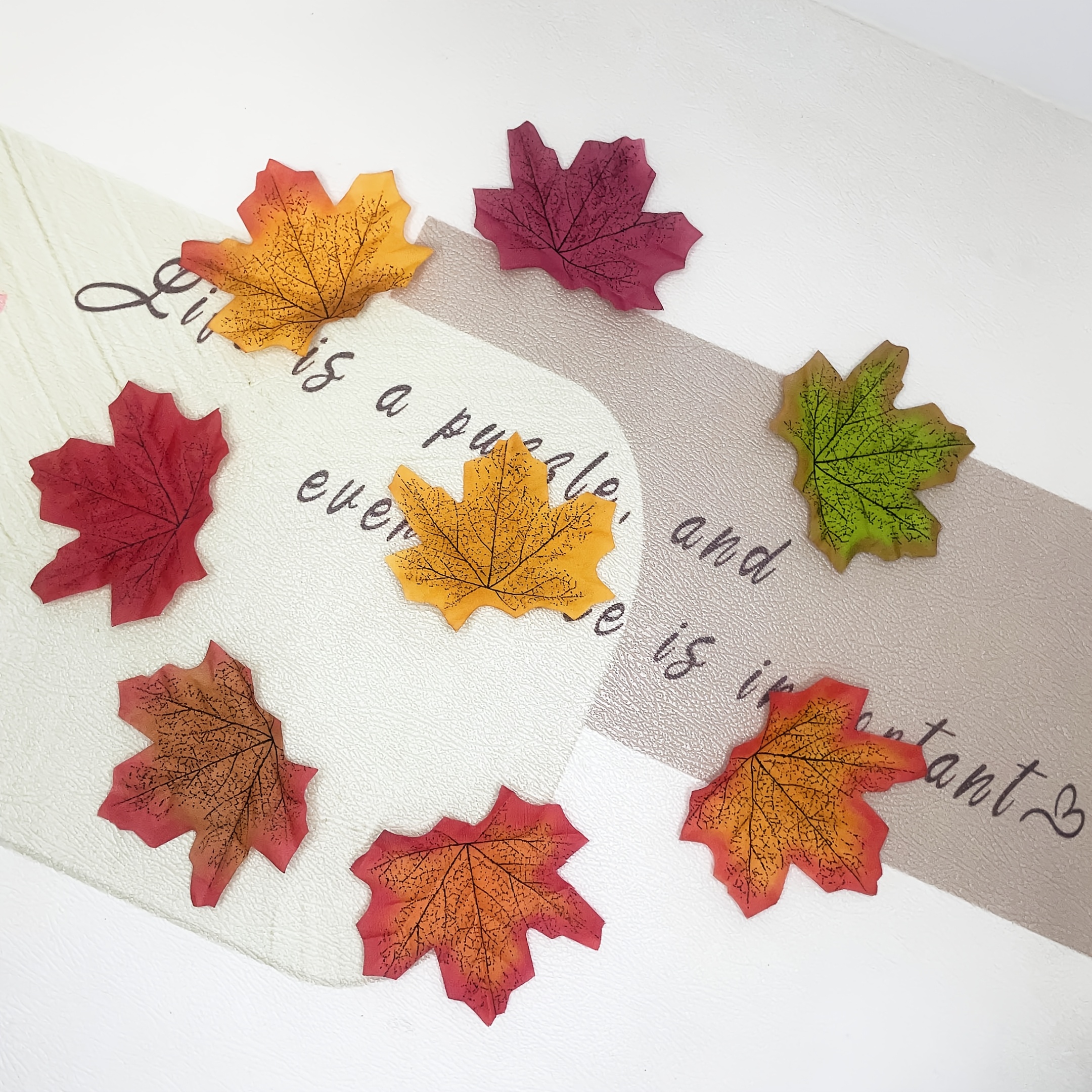 Image of 20pcs Of 8cm Mixed Color Artificial , Synthetic , Autumn Decorations, Thanksgiving Decorations, Wedding Decorations, Light Strip Decorations, Halloween Decorations