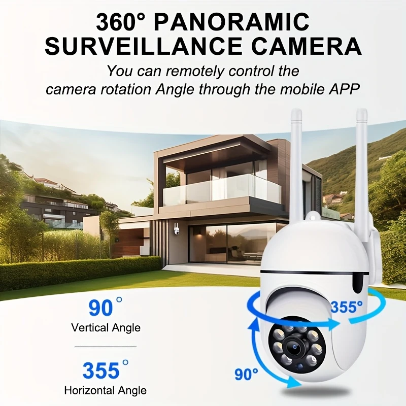 4pcs wifi dome camera system with tracking 4pcs 3mp wireless wifi dome camera system wall hanging indoor use 1440p video smartphone app control with two way audio 360 degree ptz color night tracking spotlight alarm cloud sd storage non waterproof usb powered 36v motion sensor no battery for details 3