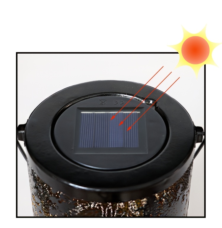 1pc flamingo heron solar lantern outdoor garden decoration   hollow projection light hanging light chandelier courtyard landscape light led handheld light built in 1 2v rechargeable battery details 5