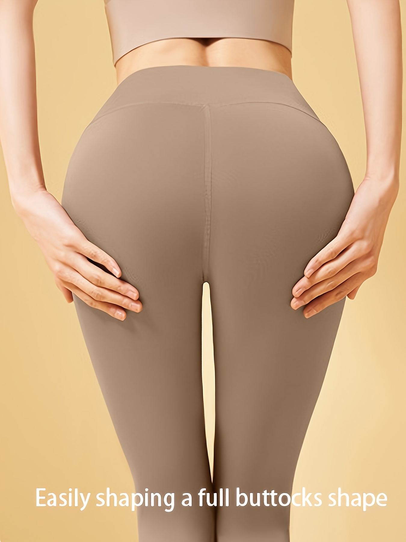 1pc High-Waist Yoga Pants For Women, Peach Hip Lifting, Slimming,  Naked-feel, Quick-Dry, Leggings For Running And Fitness, Sport Style