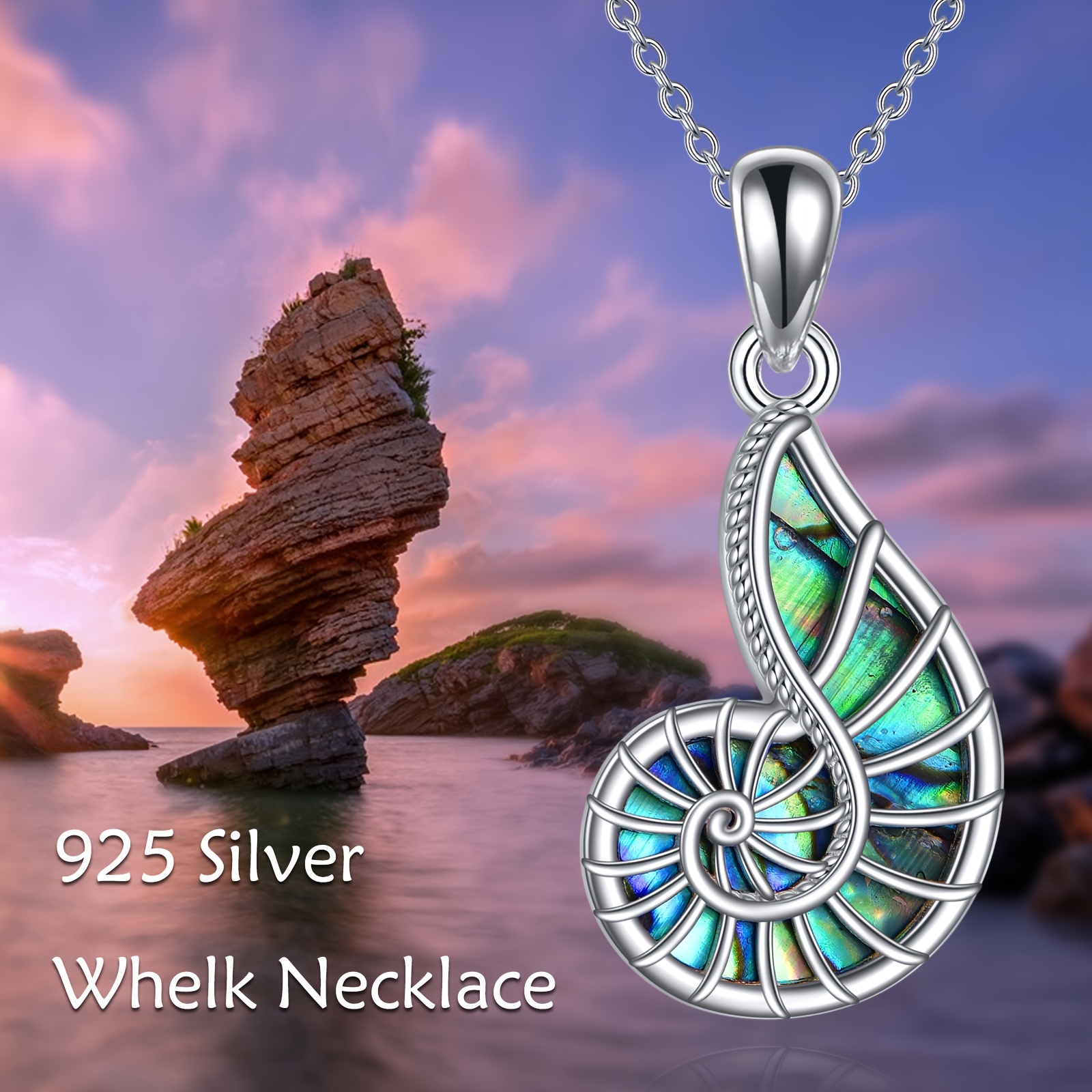 conch necklace shell pendant necklace women Temu