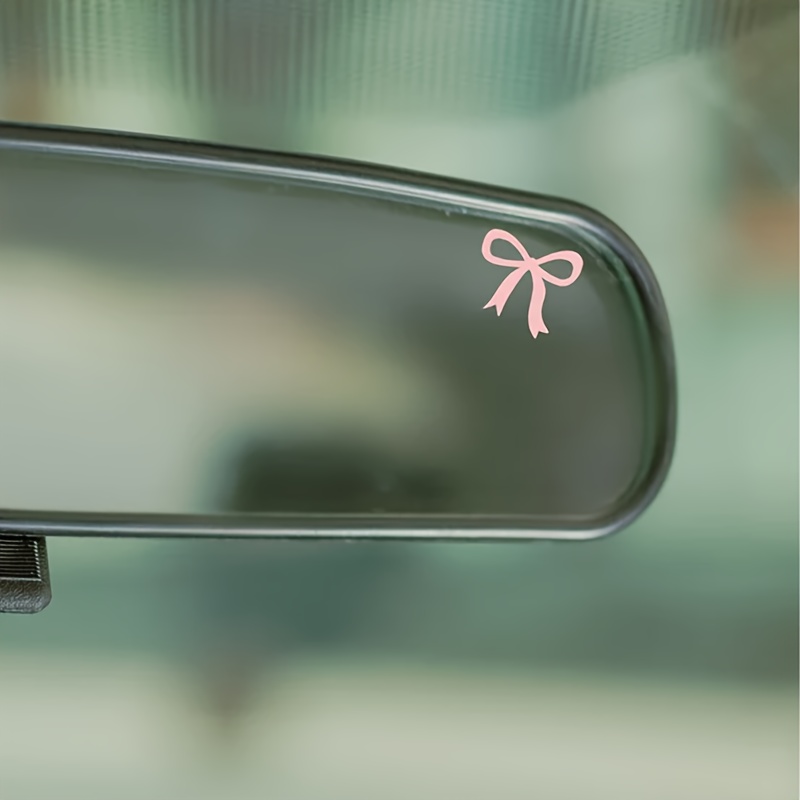 2pcs Bow Decal | Coquette Bow Decal | Aesthetic Bow Sticker | Coquette Decal | Rearview Mirror Decal | Car Mirror Decal | Gift For Her | Coquette