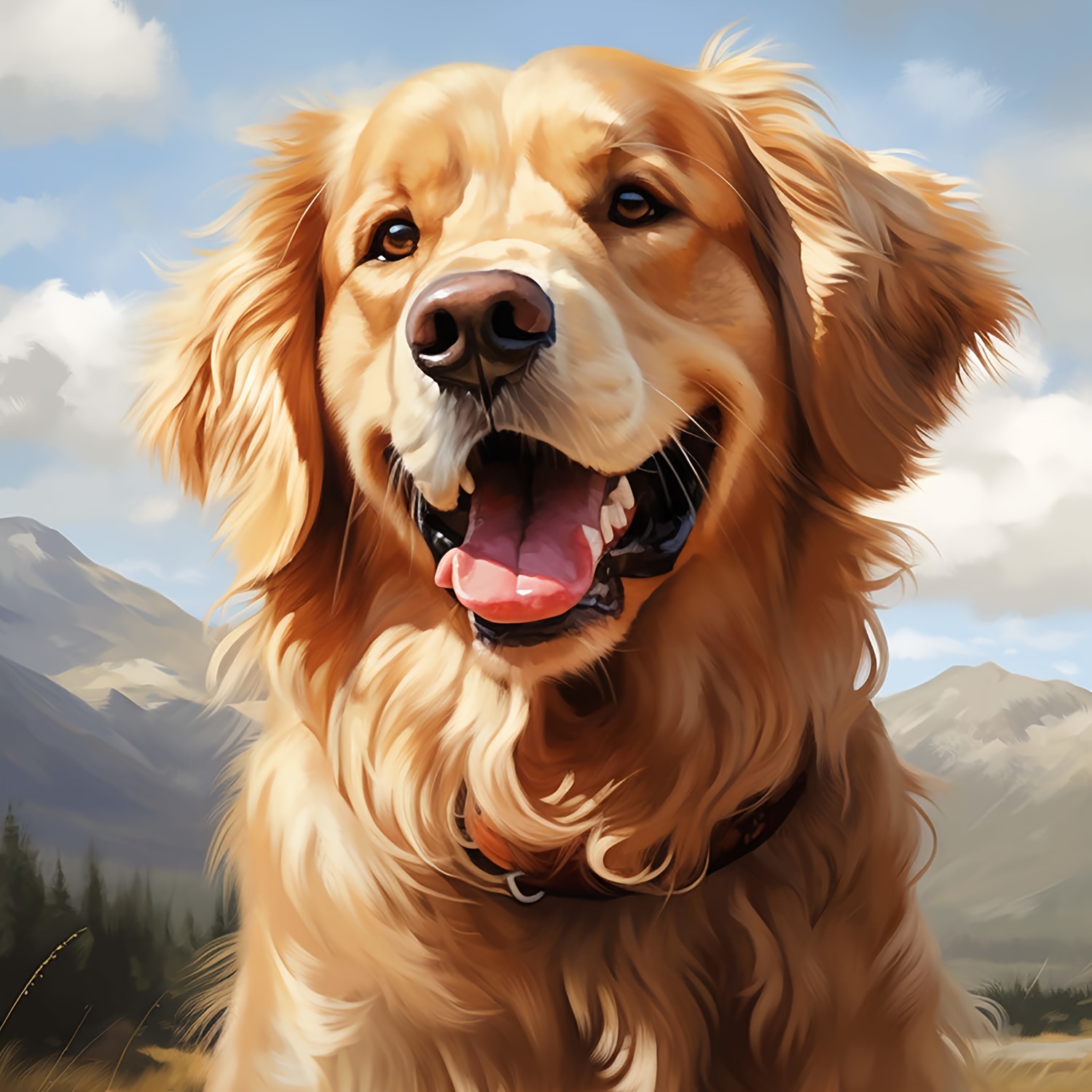 

Golden Retriever Diamond Painting Kit - 11.8x15.8" Diy 5d Round Diamond Art, Cute Animal Theme For Beginners, Living Room & Bedroom Decor,, Entrance