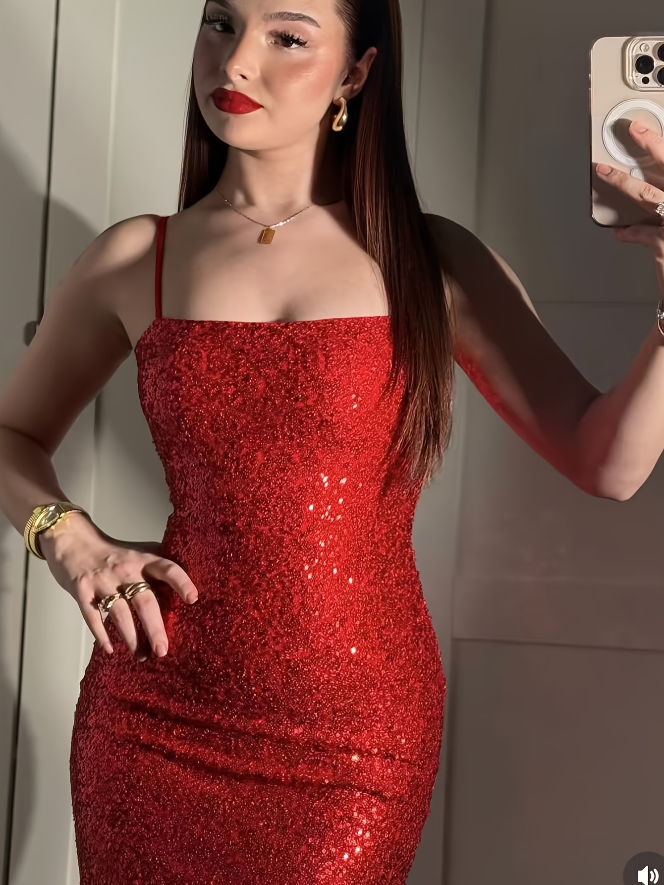 open lace back dress Zapaka Women Sparkly Red Strapless Tight Homecoming Dress Corset Sequined Beaded Slit Short Party Dress, Red / US18W main image 1