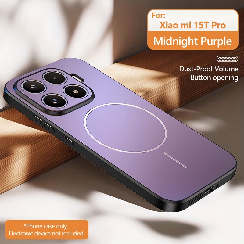 TEMU para Teléfono - Premium Mate Compatible con Xiaomi 15T/15T Pro, Soporta Carga Inalámbrica, Antideslizante