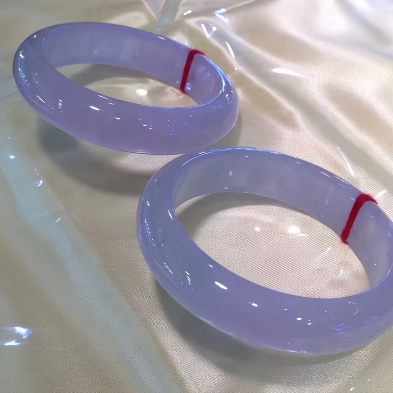 Ice Violet Floating Flower Natural Stone Bracelet, Gift for Mom