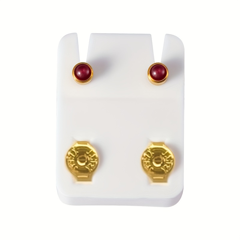 TEMU 1 par de pendientes de para , y cartílago, joyería para pistola perforadora de orejas, acero inoxidable para mujer, pendiente 16G