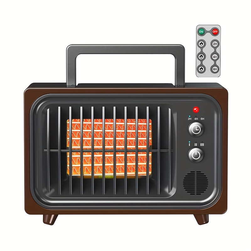 TEMU Space Heater, Small Electric Heater, Ptc Ceramic Silent Heater Fan, 3 , Automatic Safe For Overheating And , Suitable For Offices, Bedrooms, And