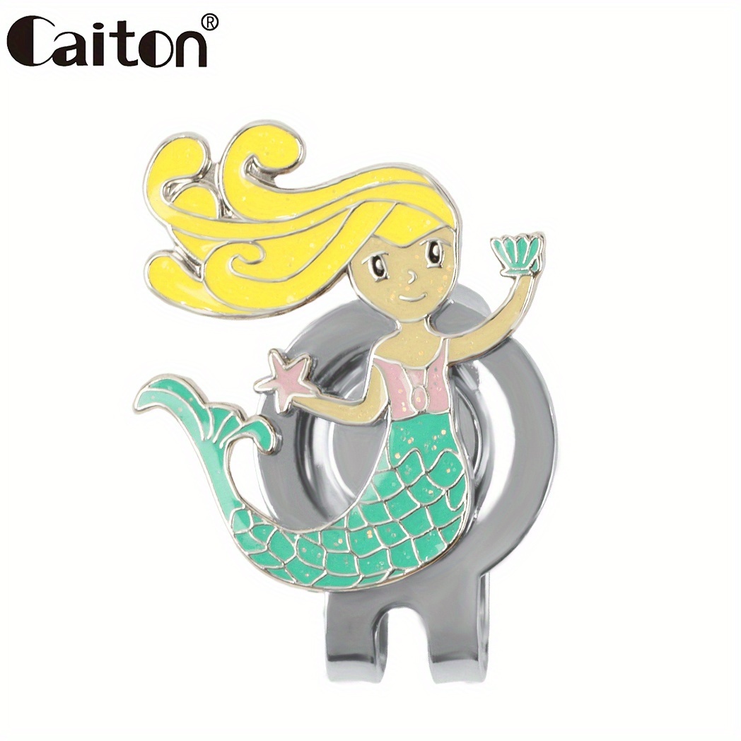 TEMU Caiton 1pc Marqueur de Sirène avec Clip de Chapeau Magnétique, Accessoire Double Usage pour Femmes et Filles. Ce Golf Tendance et Robuste est