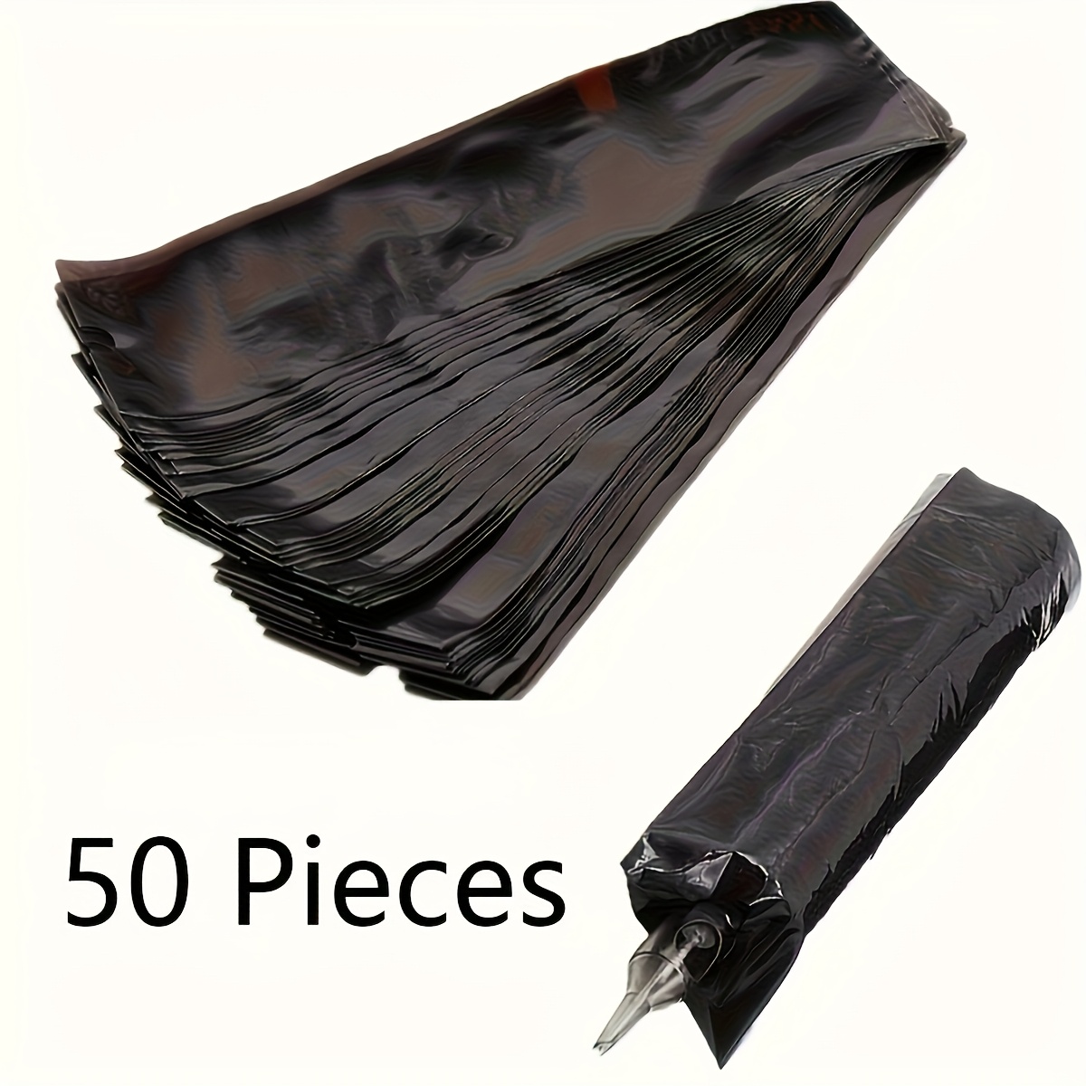50/100pcs Disposable Tattoo Pen Bags Tattoo Pen Dustproof Waterproof Tattoo Machine, Hygienic And Easy To Clean, Complete Tattoos, Tattoo Supplies