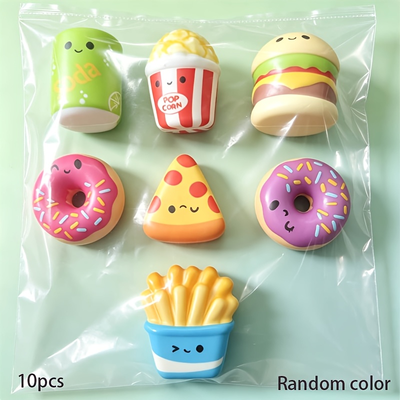 5/10/15pcs Creative Simulation Food Rebound Set