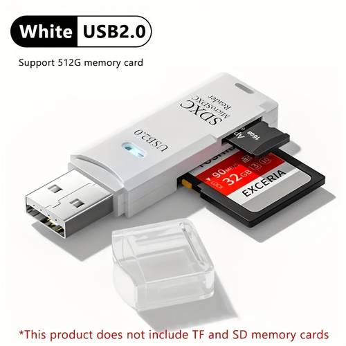 2 in 1 usb 2 0 card reader 5 high speed adapter compatible with sd mmc rs mmc uhs made of pvc compatible with pc and camera storage card to usb adapter reader storage accessory file management portable adapter sleek card reader reader reliable construction uhs i adapter mmc card reader camera tech enthusiasts