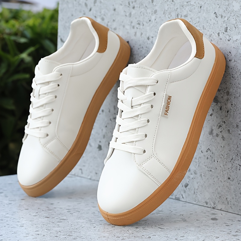 mens classic white skate shoes style low top - Temu Mauritius