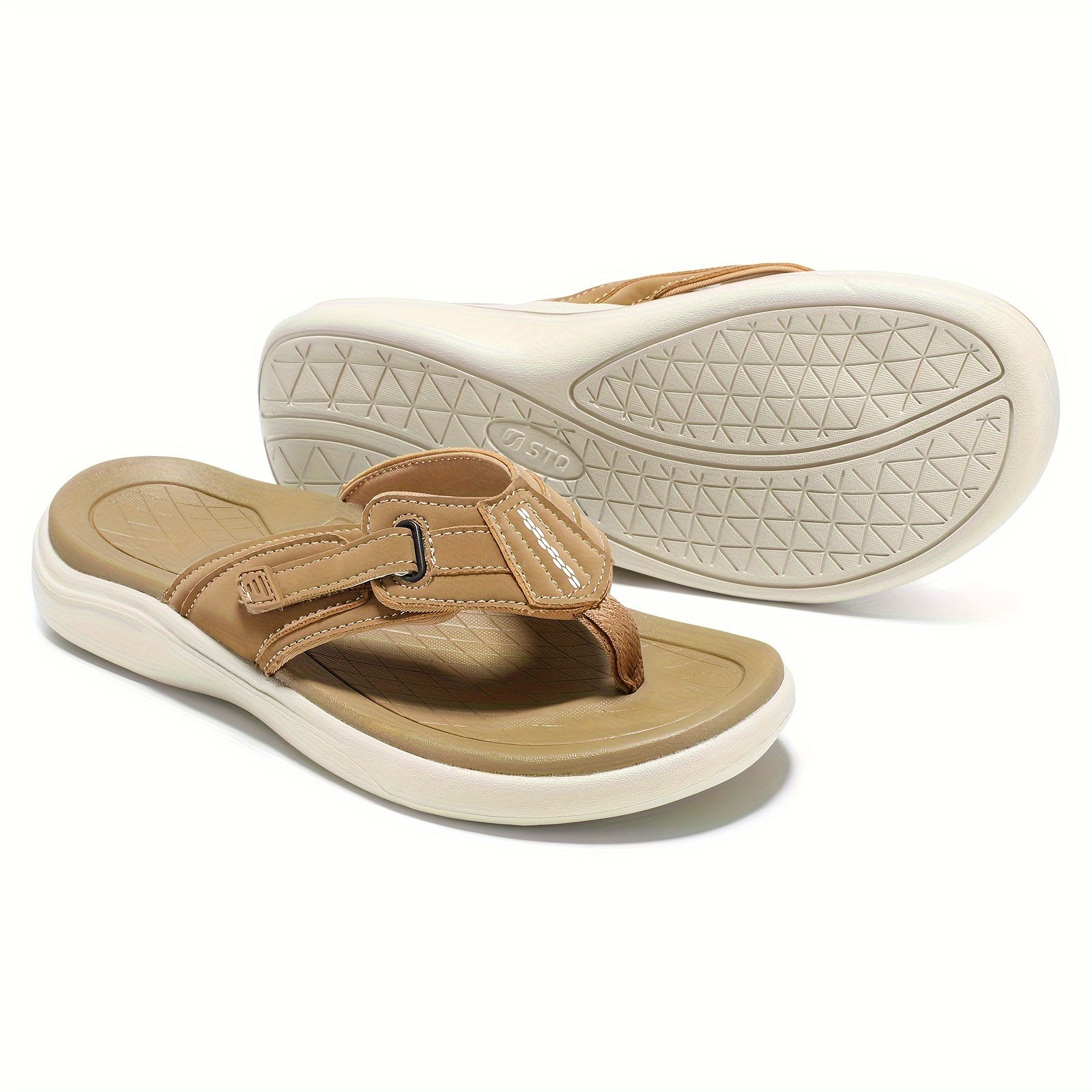 Stq Orthopedic Women s Arch Support Flip Flops Memory Foam details 14