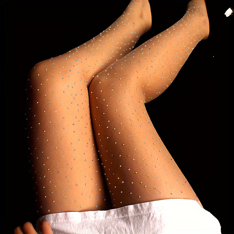 

Glitter Rhinestone Tights, Hot Ultra-thin Sheer Pantyhose, Women's Stockings & Hosiery