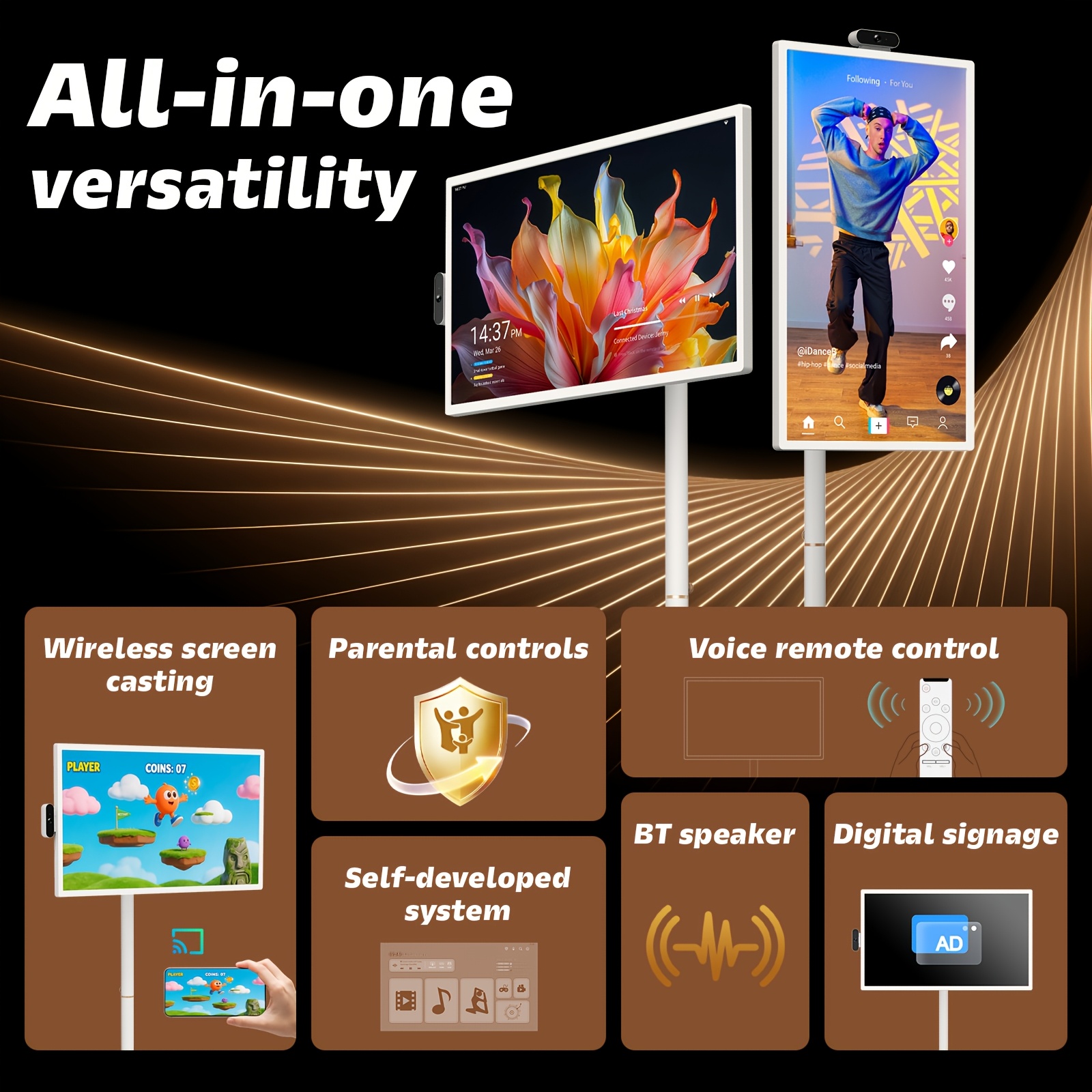 32   tablet touchscreen monitor portable smart   stand 8 8 gb   256gb rom tablet pad Product details 1