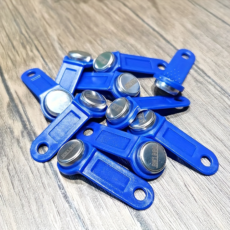 Rewritable iButton Key with Blue Fob & DS1990A-F5 Compatible