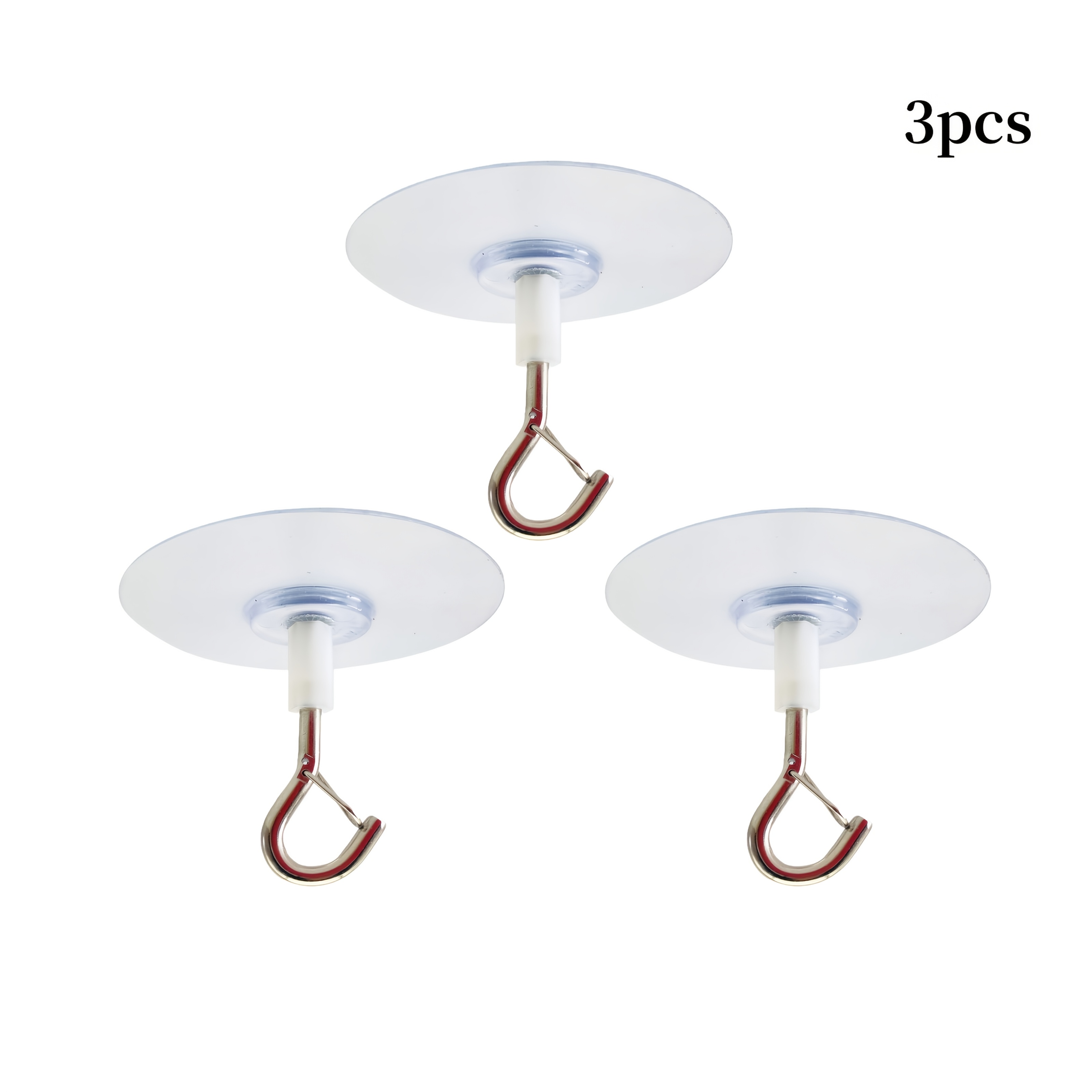3/8pcs Hooks, Christmas Decoration Hooks, Sturdy Self-adhesive Waterproof Ceiling Hooks, Hooks, Suitable For Balloons And Wind Chimes, Holiday Hooks