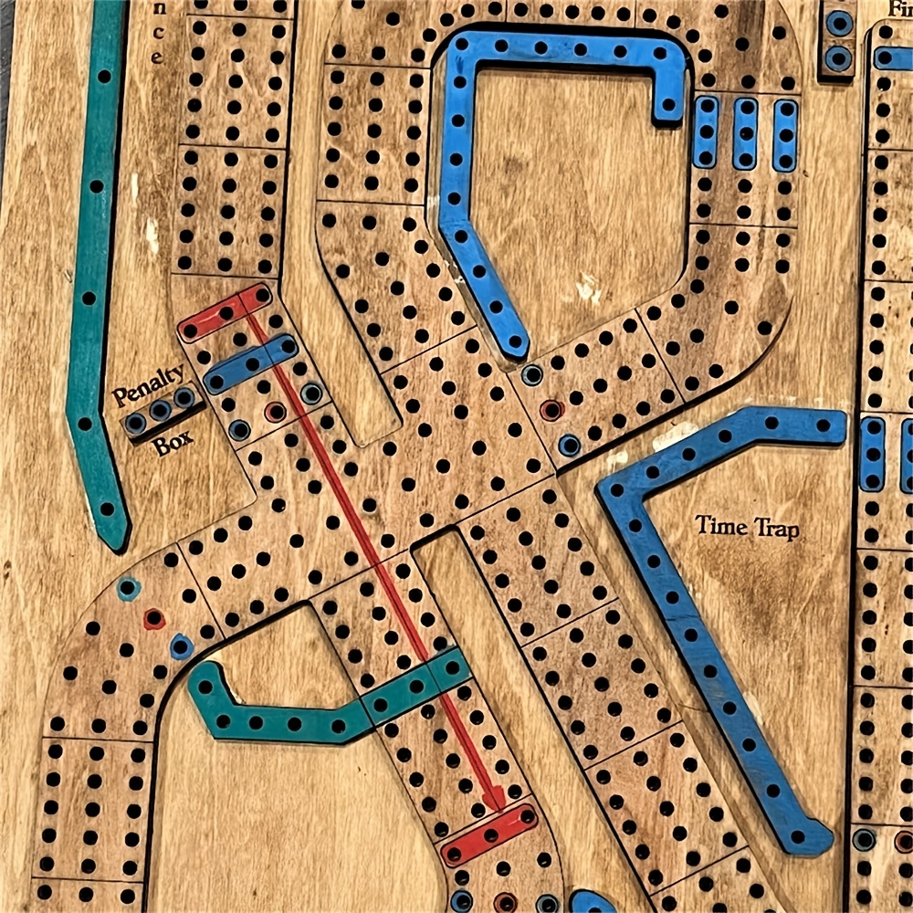 Wooden Cribbage Board Game for Family Night