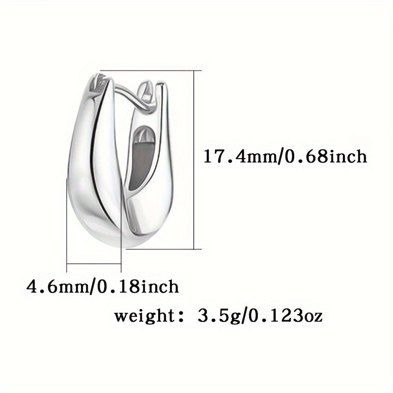 Stylish Circular Earrings Versatile U-Shaped Ear Clips