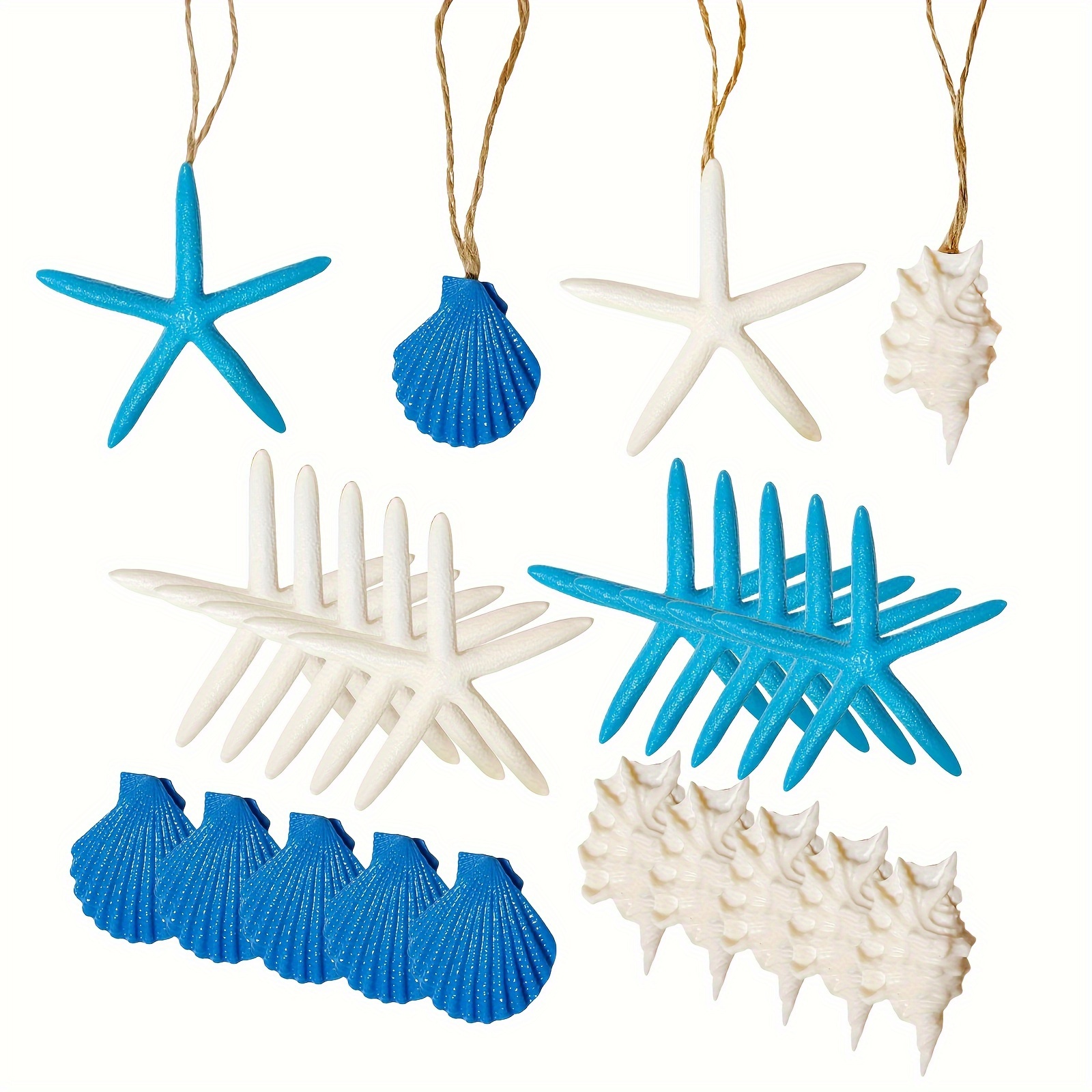 

20pcs, Starfish Ornaments Hanging Decorations And For Diy Decorations