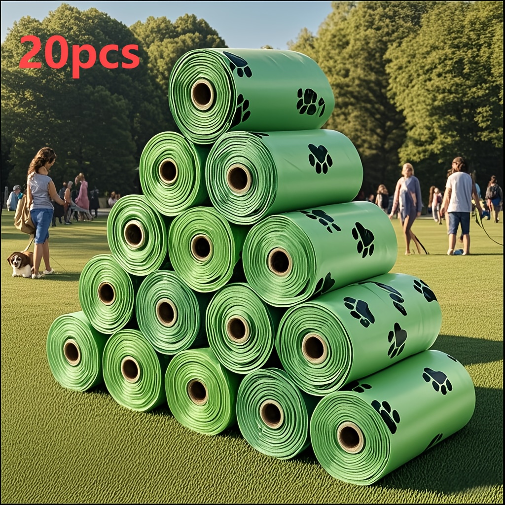TEMU 10 Rolls/150 Lavender Scented Dog Poop Bags, Super Thick And Leak-proof, Pet , Foldable Square Design, High-quality Dog Supplies