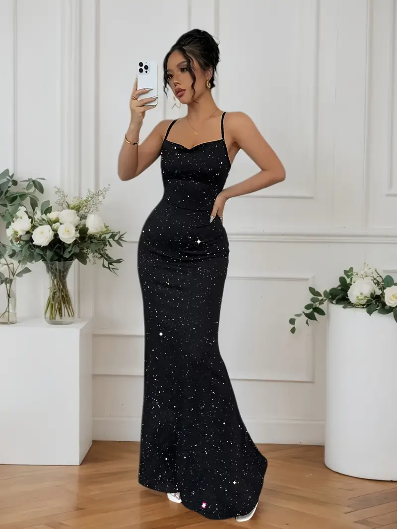 i need to know shiny maxi dress White And Pink Shiny Sequined Knot Front Maxi Dress With Slits