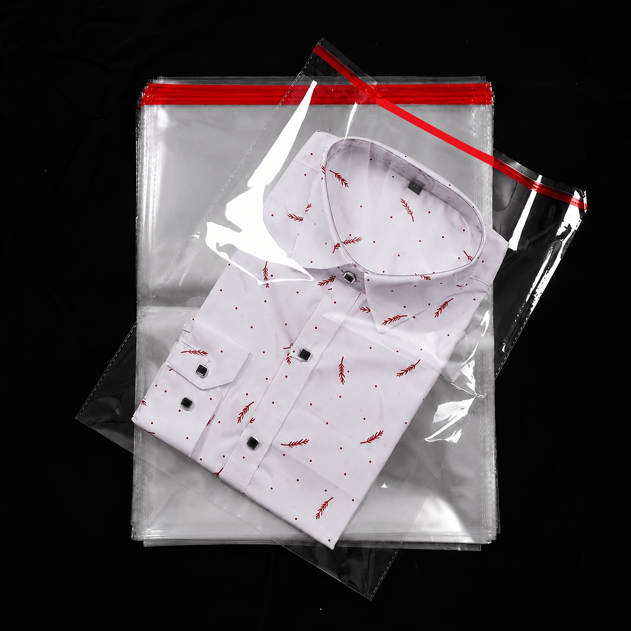 Image of Transparent Resealable Opp Bags - Perfect For Storing Shoes, Clothes, Hats, And Everyday Items - Camping And Travel - Durable Plastic Gift Packaging Easter. Mother's Day Gift Wrapping Wedding