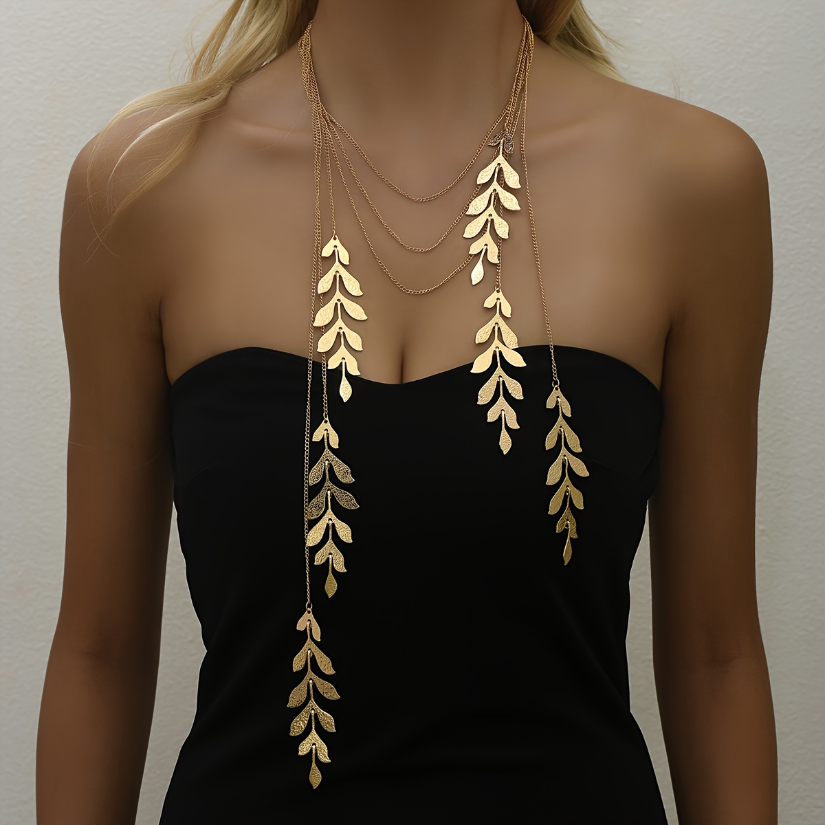 

Chic Leaf Tassel Necklace - Vintage & , Zinc Alloy, Parties & Banquets, ,