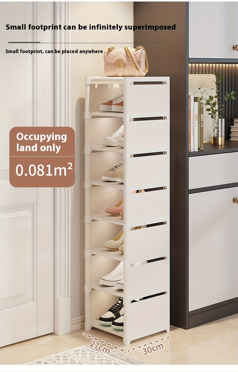 a 5 layer   home shoe rack and storage cabinet easy to assemble and use         in black and white colors with a small footprint remove one layer to store boots suitable for   shoe types details 3