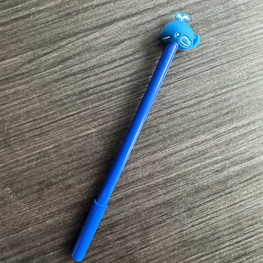 TEMU As Year Begins, Here Are 10pcs Of 0.5mm Gel Pens Featuring A Cute Whale Design, Perfect For Needs. Water-based Pens Are Ideal For Office