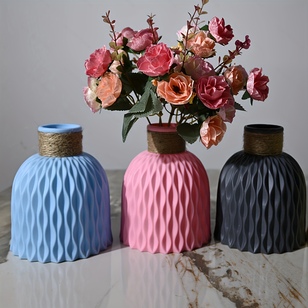 

Elegant Water Vase For Flower Arrangements - Plastic Home Decor Accent