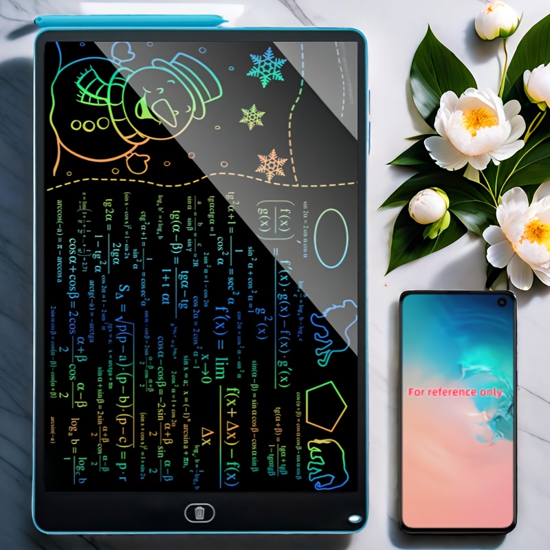 La tableta de escritura LCD está disponible en tamaños de 6.5, 8.5, 12 y 40.64 cm, atendiendo a diversas necesidades. Permite borrar fácilmente con un clic los garabatos, lo que permite la creatividad en el dibujo, cálculos, notas y borradores. - Imagen 26