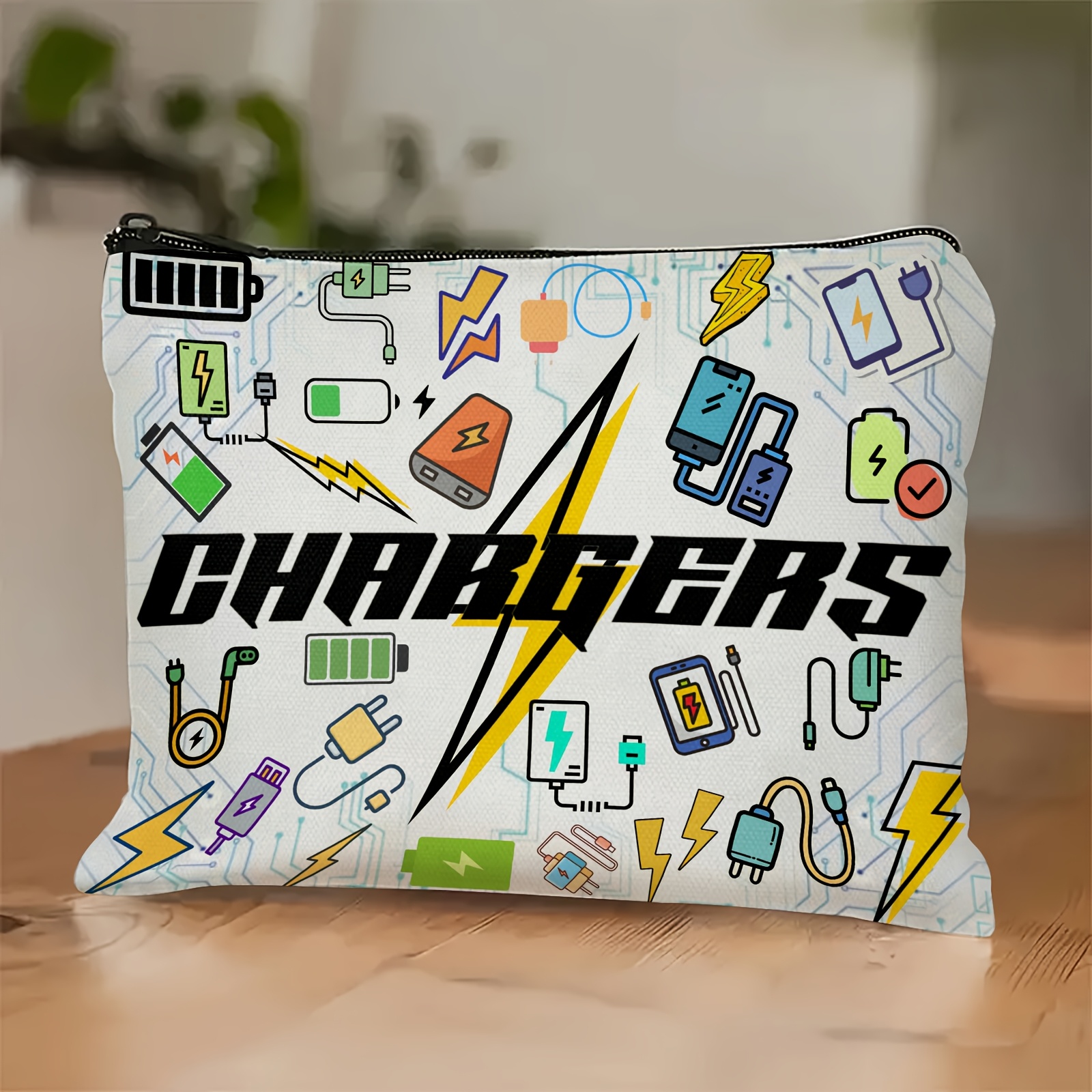 

Funny Electronics Organizer Bag - Canvas Travel Pouch For , Cables & Accessories - Perfect Gift For Dad