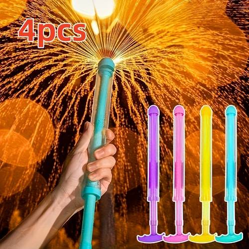 party games and activities 4pcs set of firework sprinklers 2025 new firework water fountains random colors firework fountains suitable for party games and pool toys party supplies