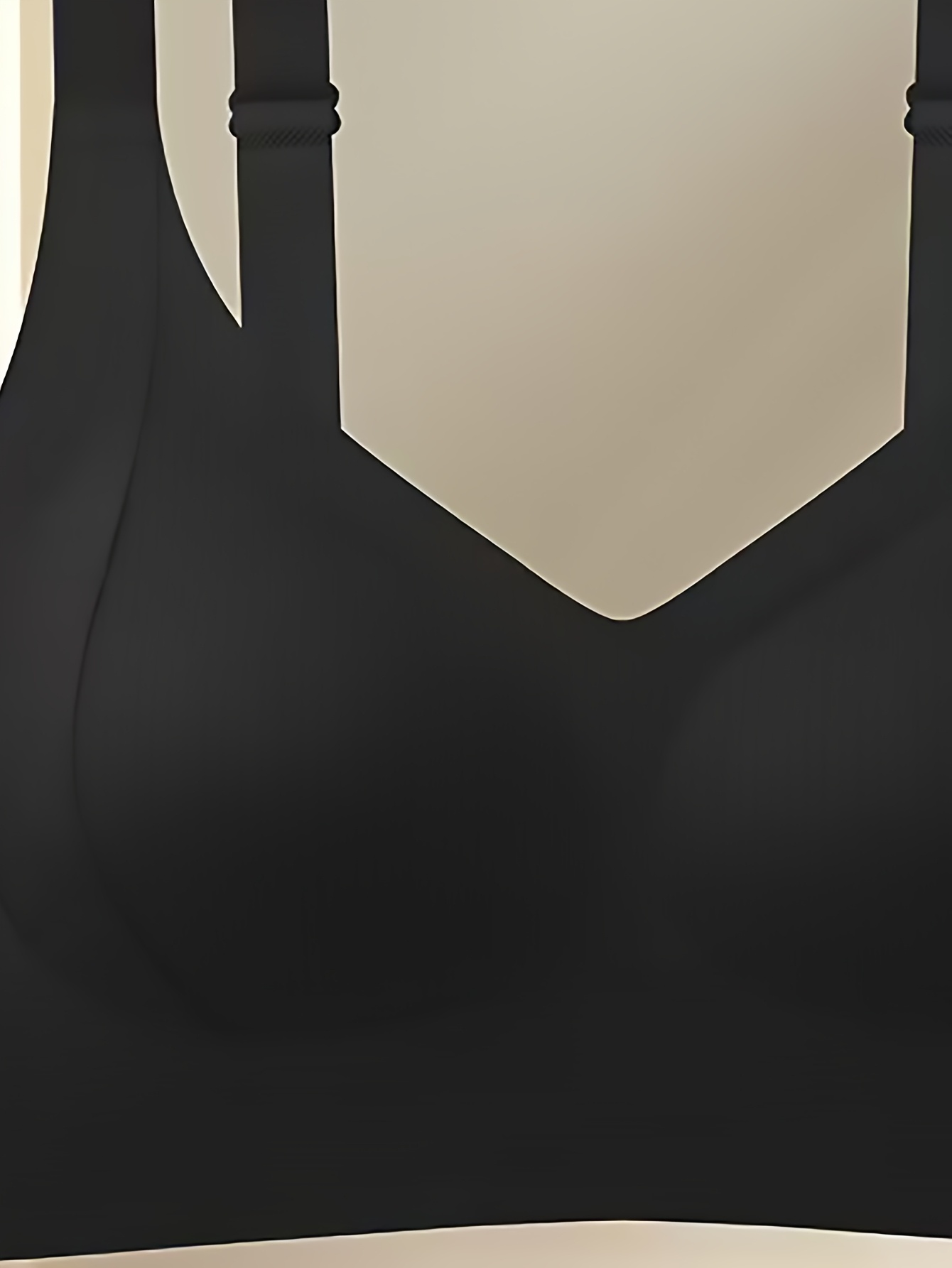 Seamless Full Coverage Bra for Women - Beige, No Underwire, Anti-Sagging, Removable Pads, Ribbed Texture, Comfort Fit, Retro Style, Hand Wash Only