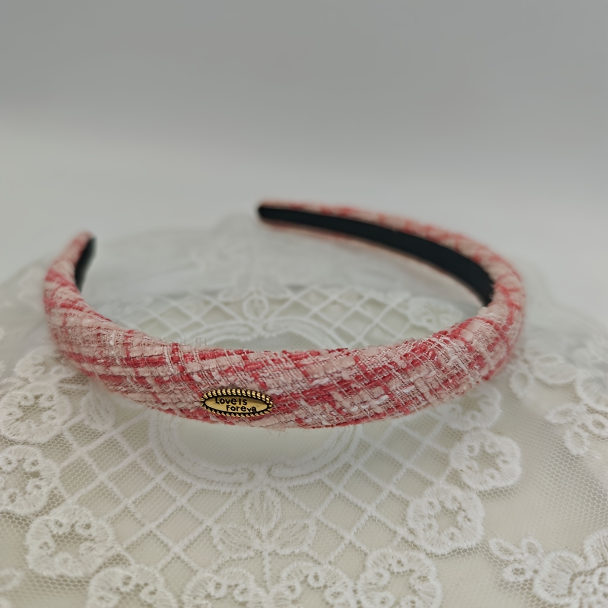 E-shop Herbst/Winter Klassisches elegantes Stirband aus Strick, schlichtes vielseitiges Stirband im Ins-Stil -Stil, Haaraccessoire aus grobem Chenille