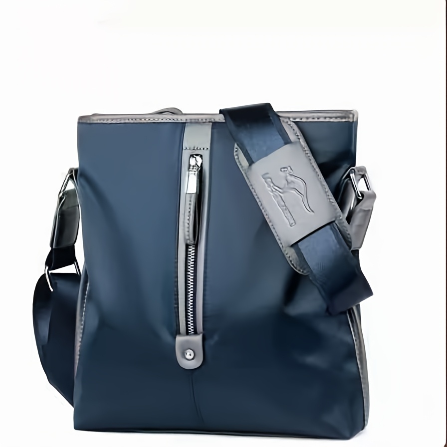 TEMU 1-pack Men's High Quality Oxford Cloth Crossbody Backpack With Kangaroo & - Adjustable Strap Large Capacity Suitable For Business ,, Travel,