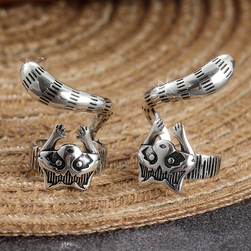 Bohemian Retro Raccoon Ear Cuff Earring, Silvery