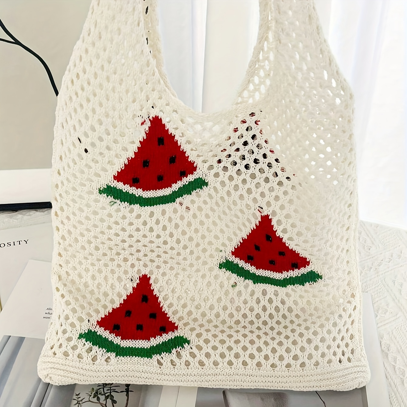 y2k women's lightweight tote bag watermelon - Temu