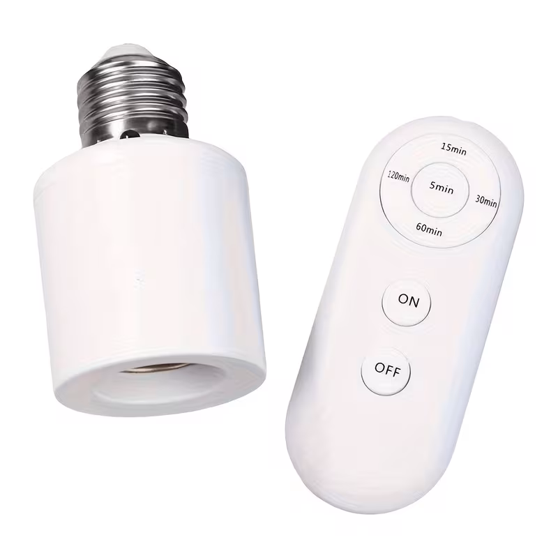 1set infrared sensing remote 27 lamp holder plastic remote timing controller with intelligent timer switch for accessory with battery Product details 1