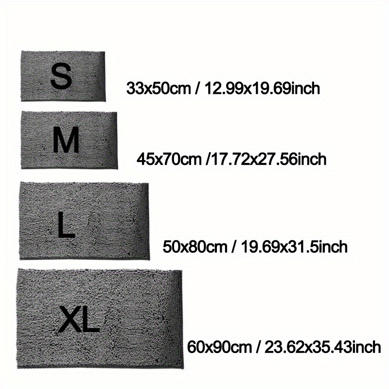 xl absorbent dog door mat quick dry microfiber non slip washable puppy mud pad polyester indoor floor entrance rug for dogs grey m 17 72 27 56inch 10