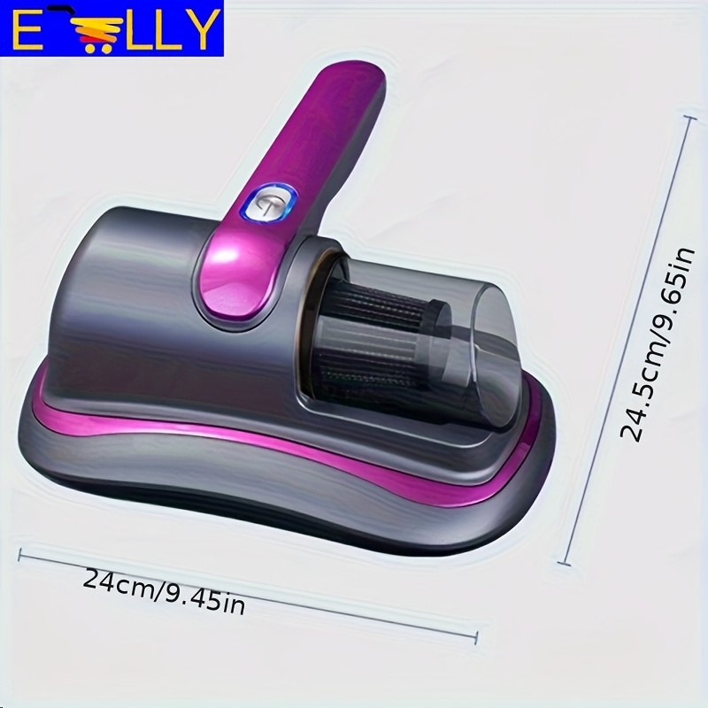 1pc rechargeable handheld bed vacuum cleaner super suction and   washable filter for deep cleaning handheld vacuum cleaner mattress vacuum cleaner cordless     beds sofas pet hair and carpets
