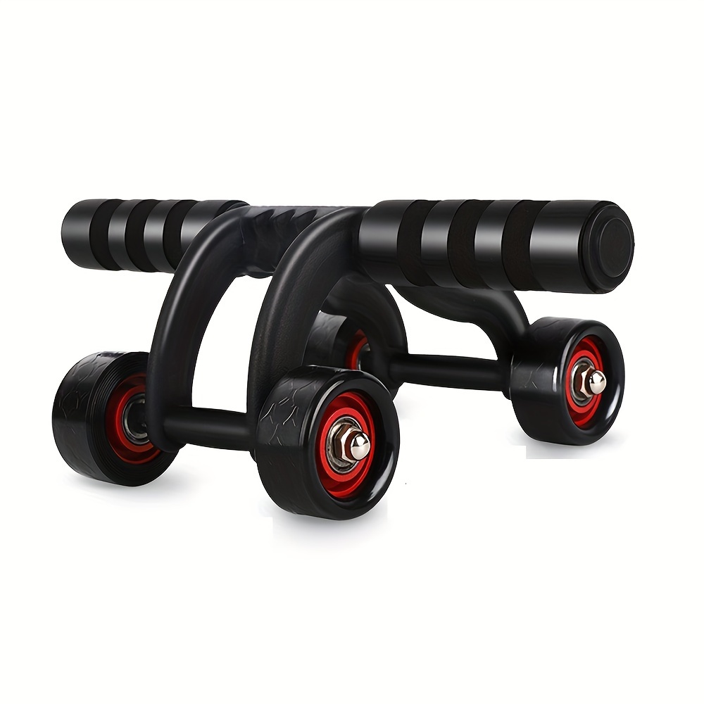 1pc Abdominal Exercise Wheel - Four Wheels for Stability - Home Gym Fitness Equipment, Strengthen Core and Tone Abs Abs Muscle Training