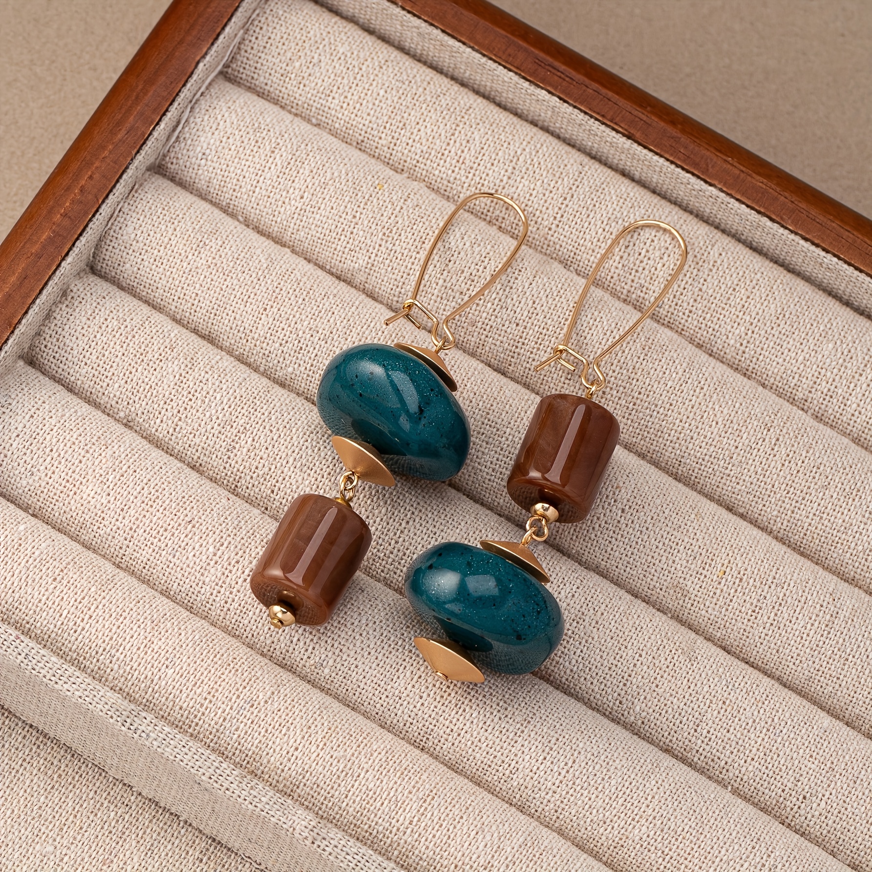 Women's Bohemian Asymmetrical Geometric Drop Earrings, High-end Fashion
