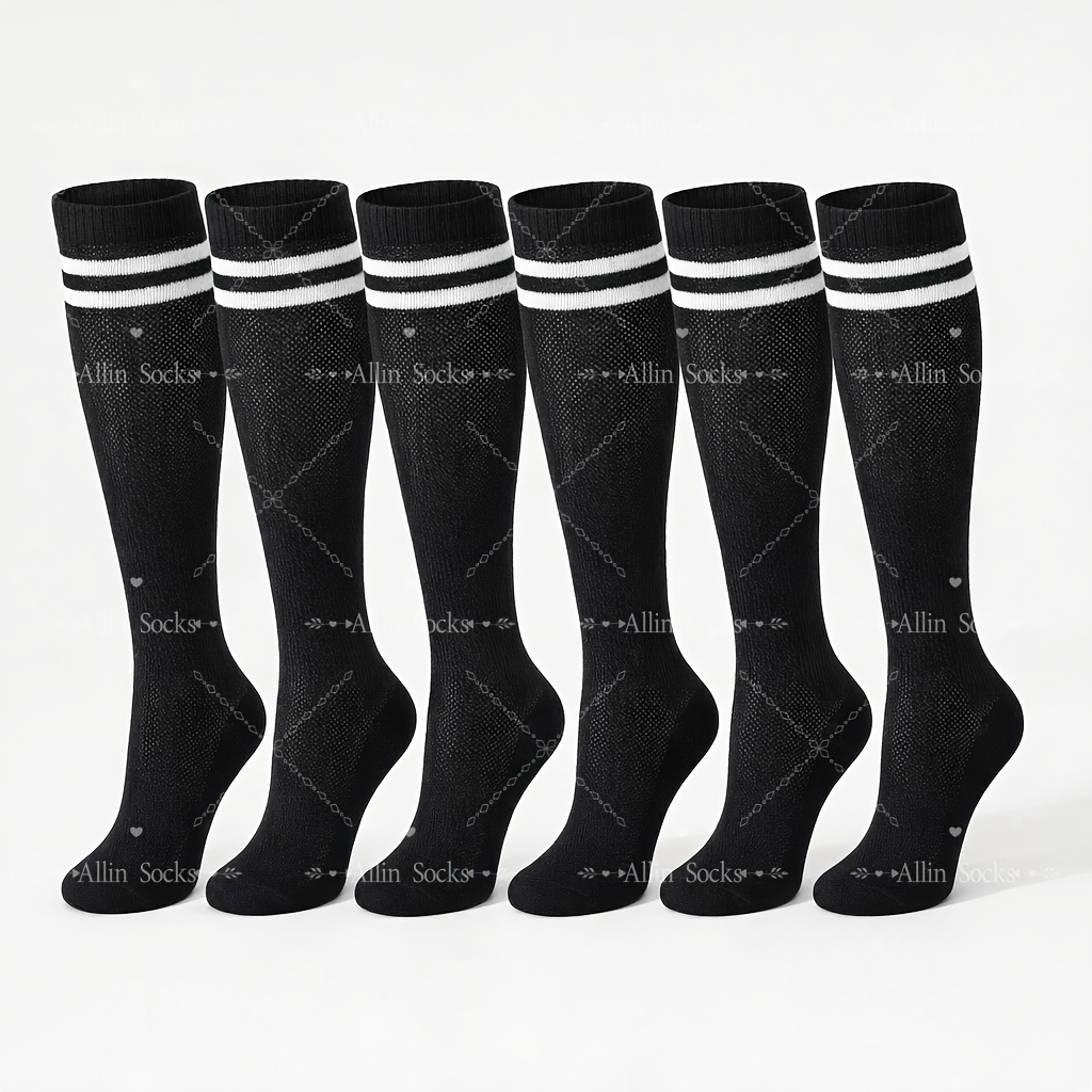 Spring 3 Pairs Kids Girls Knee High Socks Gift Long Mesh Tall Simple Cute Child Socks,fall And Winter Clothes