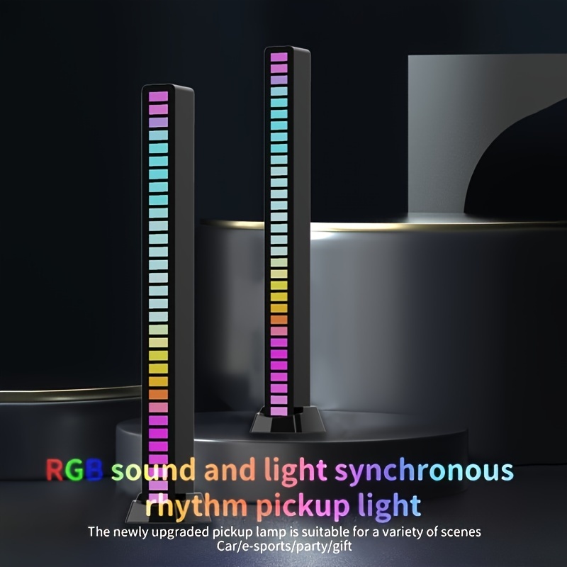 

Usb-powered Music Responsive Led Color Sound Light: Interactive, Voice-controlled, Color-changing Features For An Extraordinary Atmosphere In Home Or Car Interiors